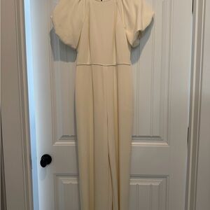 ANTONIO MELANI Cream Jumpsuit with Black Accent